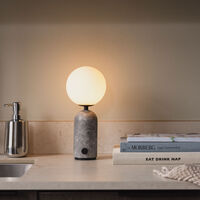 Torrano portabel bordslampa, grey marble