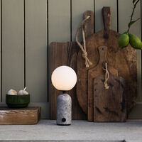 Torrano portabel bordslampa, grey marble