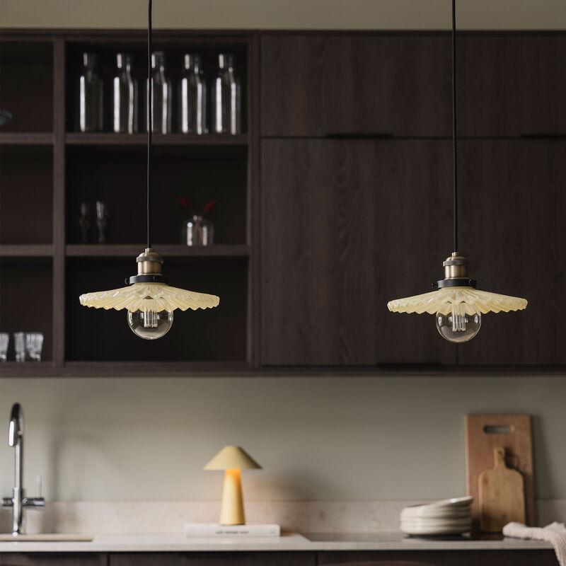 Cobbler pendel 25 cm, creme