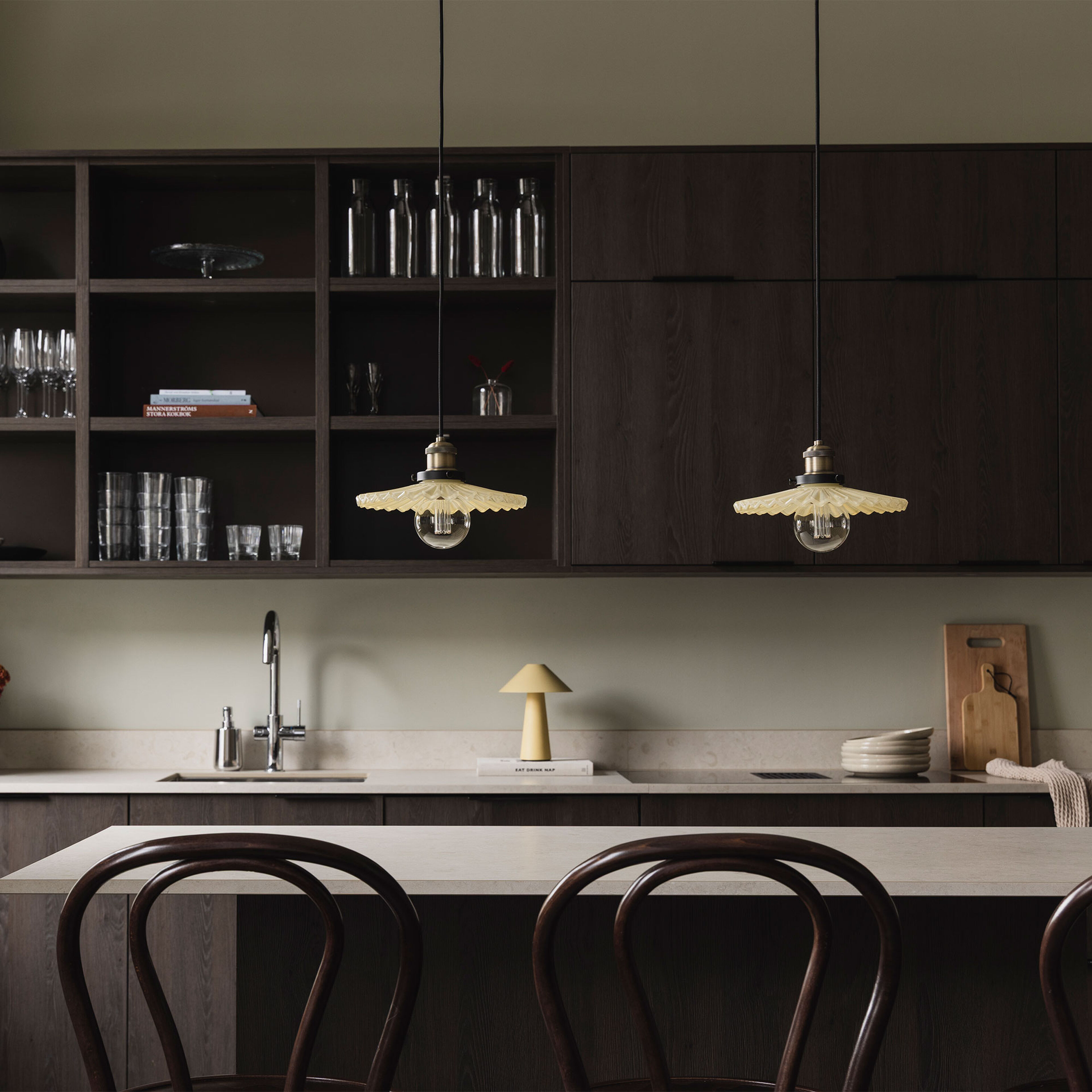 Cobbler pendel 25 cm, creme