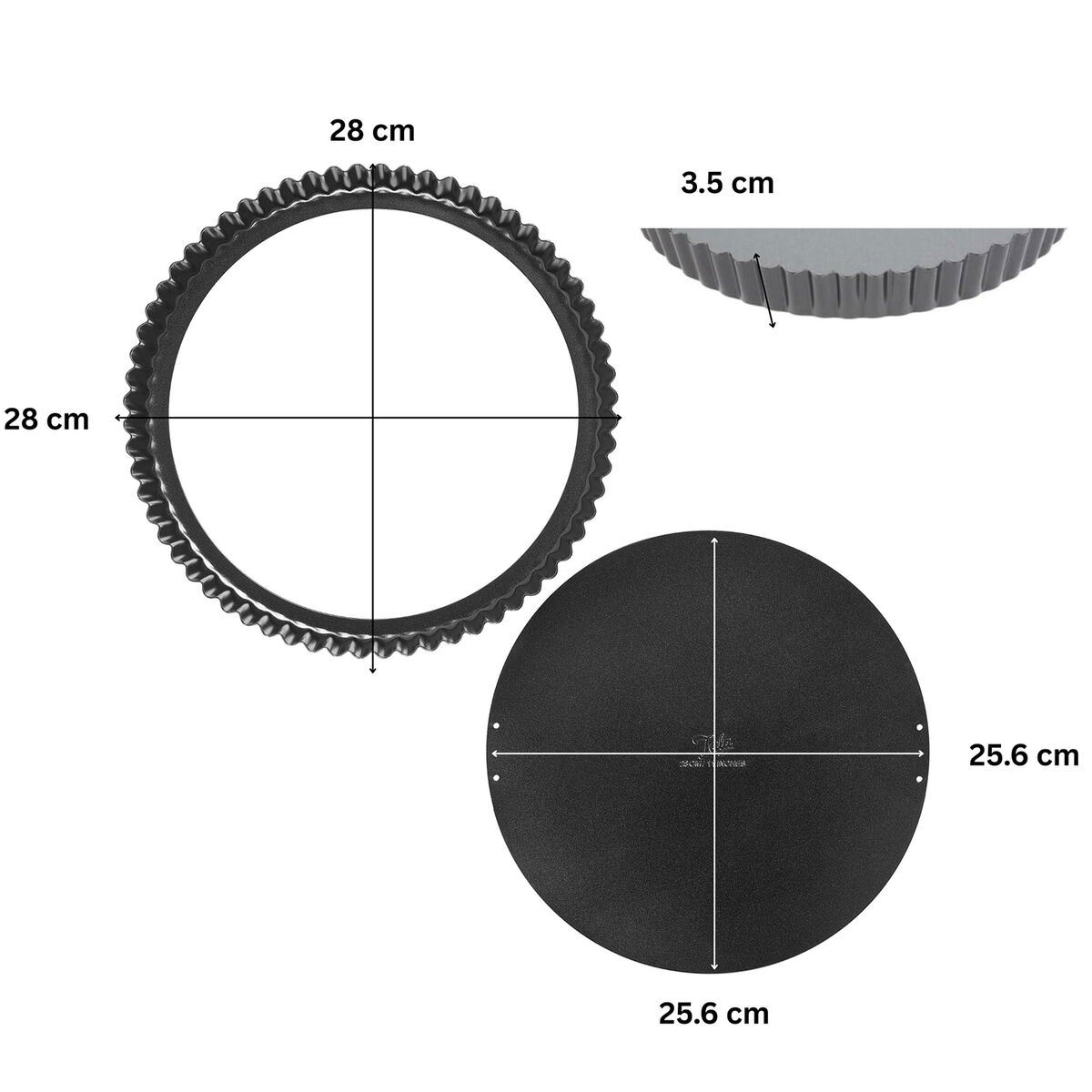 Performance pajform med lös botten 28 cm