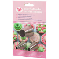 Spritsset med 3 öppna tyllar och spritspåse