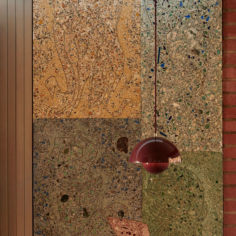 &Tradition Flowerpot VP1 riippuvalaisin 23 cm, dark plum