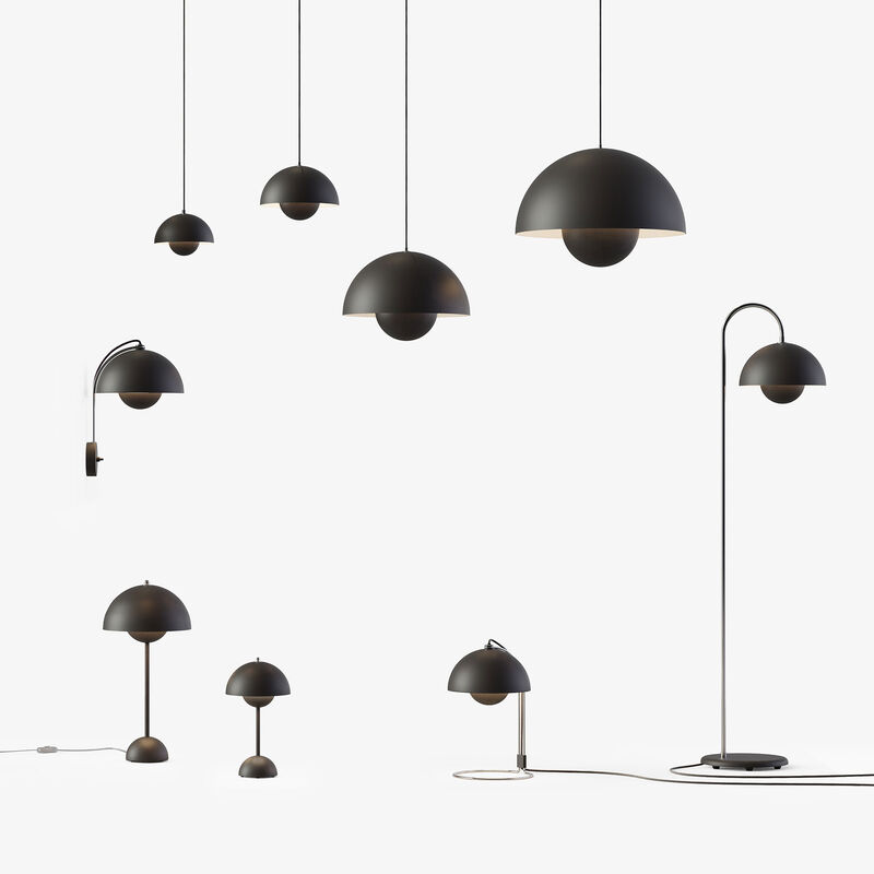 &Tradition Flowerpot VP9 bærbar lampe, mat sort