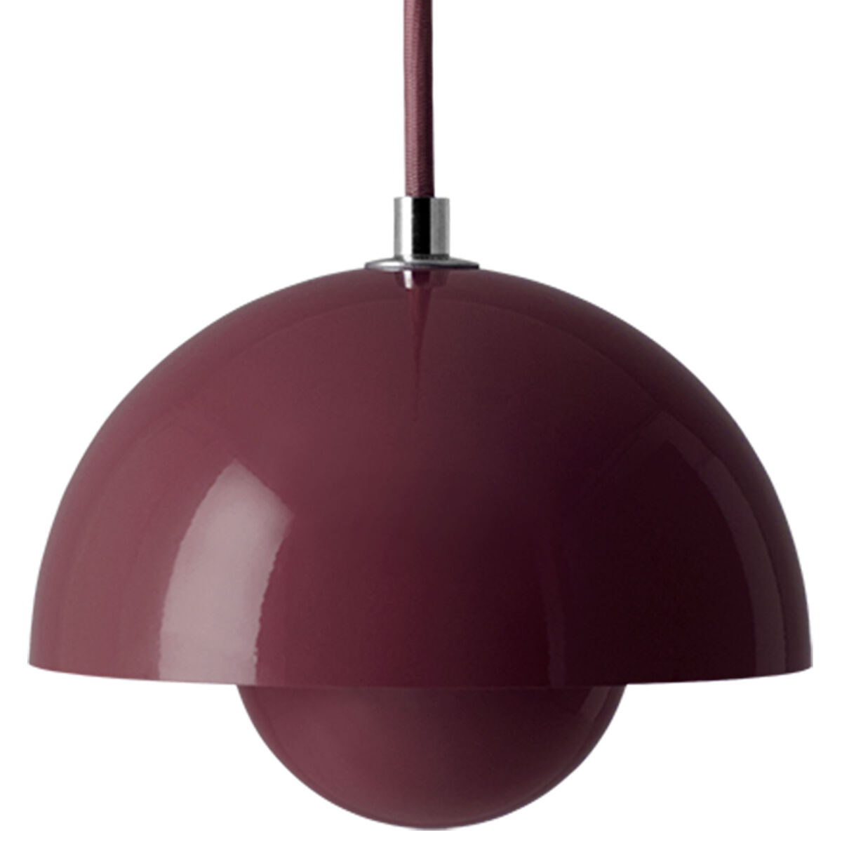 &Tradition Flowerpot VP10 pendel 16 cm, dark plum