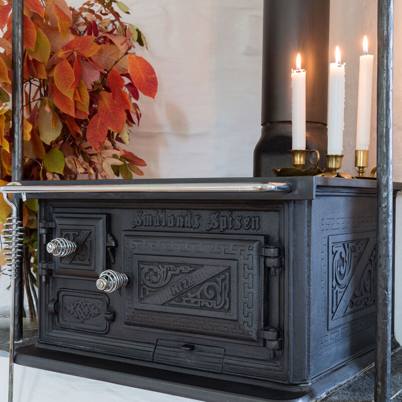 Smålandsspisen 28 vedspis toppanslutning