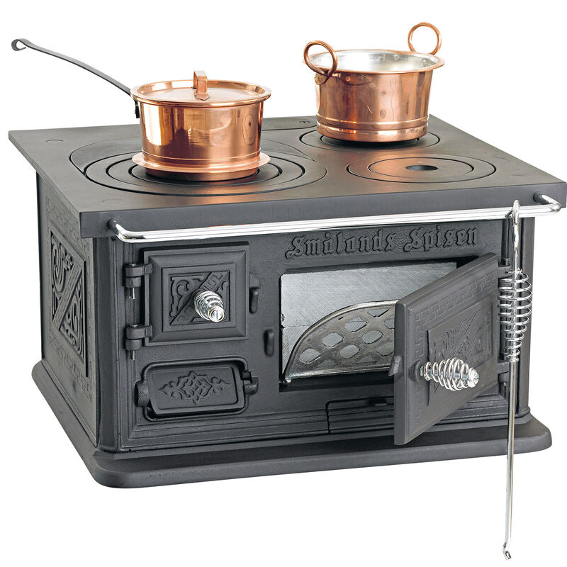 Smålandsspisen 28 brændekomfur, bagudgang