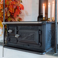 Smålandsspisen 28 brændekomfur, bagudgang