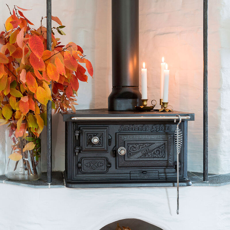 Smålandsspisen 28 brændekomfur, bagudgang