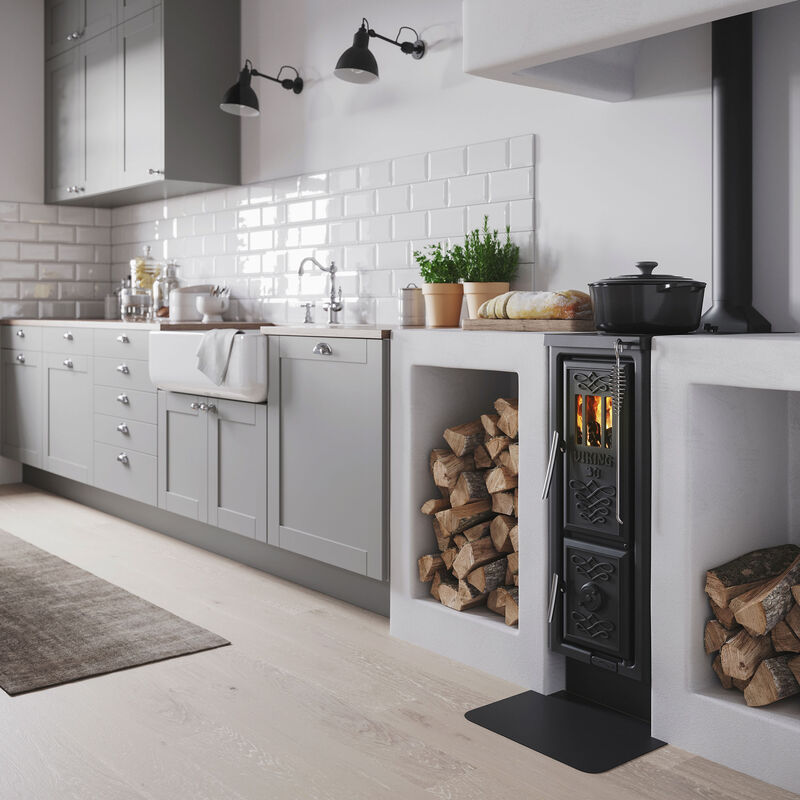 Viking 30 vedspis toppanslutning