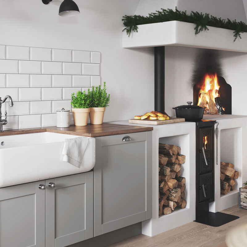 Viking 30 vedspis toppanslutning