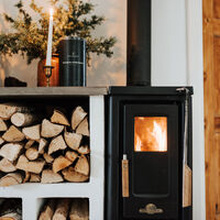 JD 320 vedkomfyr, topputtak