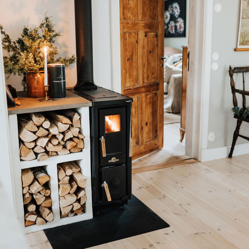 JD 320 vedkomfyr, topputtak