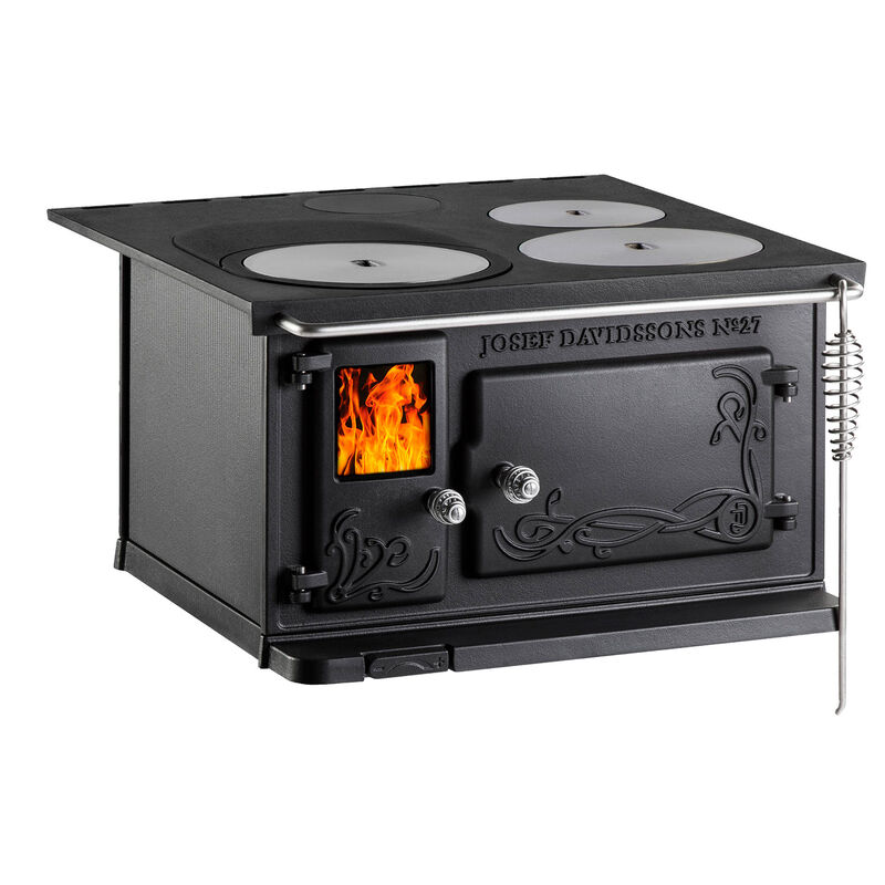 JD 27 brændekomfur med kogeplader
