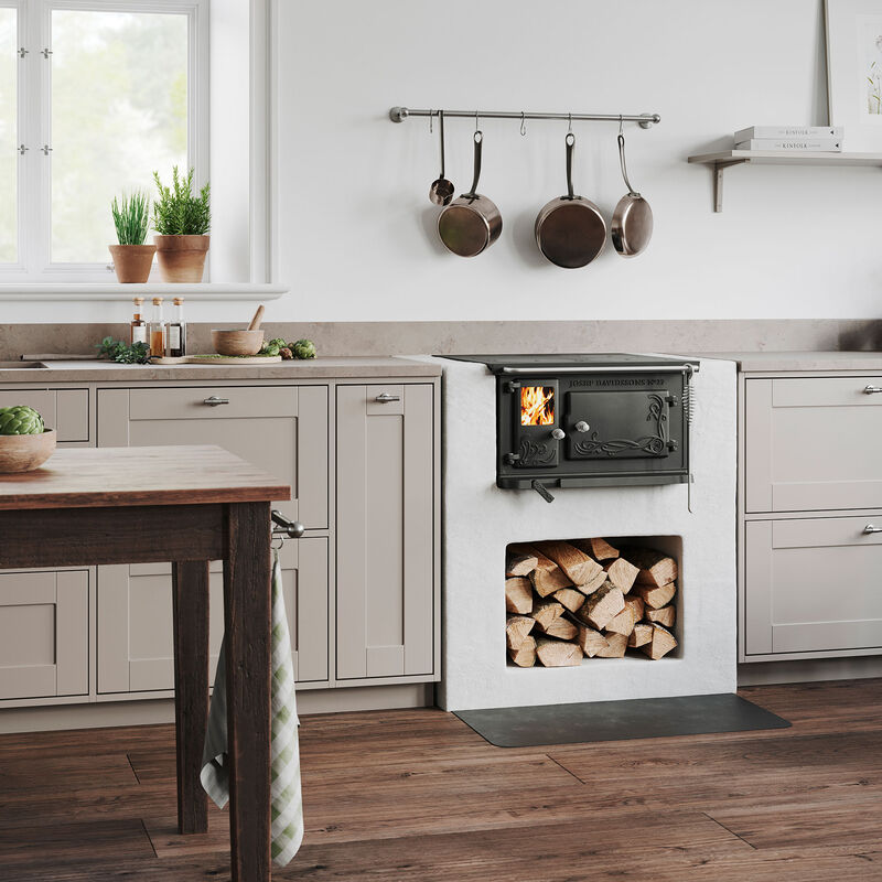 JD 27 brændekomfur med kogeplader