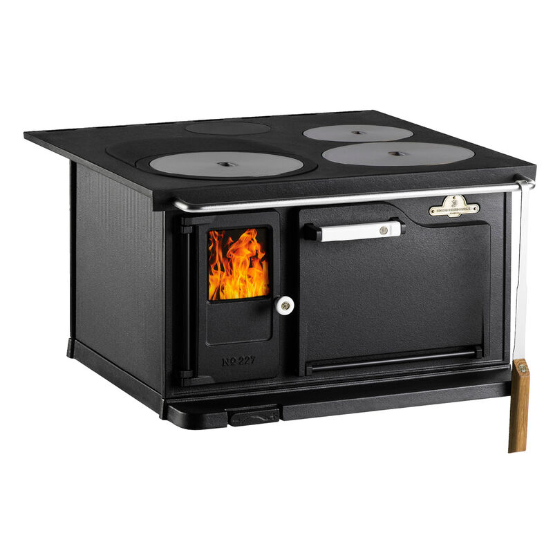 JD 227 vedkomfyr med kokeplater