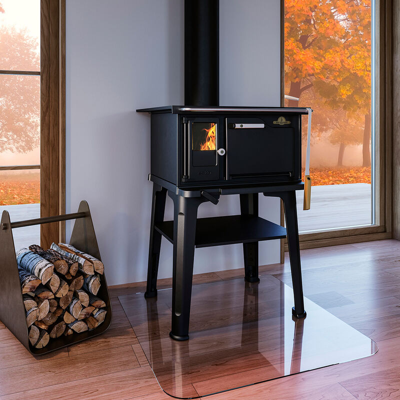 JD 227 vedkomfyr med kokeplater