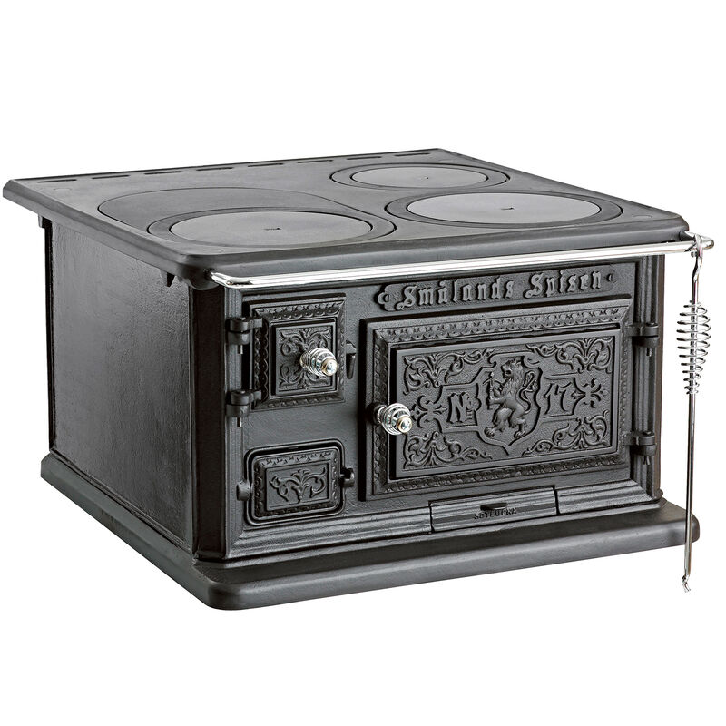 Smålandsspisen 1896, puuhella, takaliitäntä