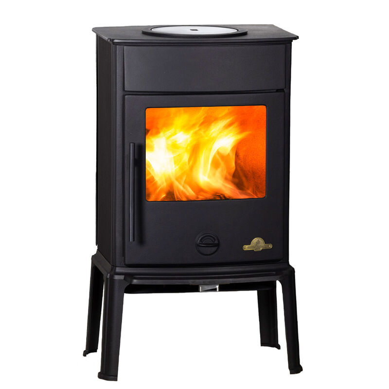 Oden 6300 kamin med kokplatta, svart