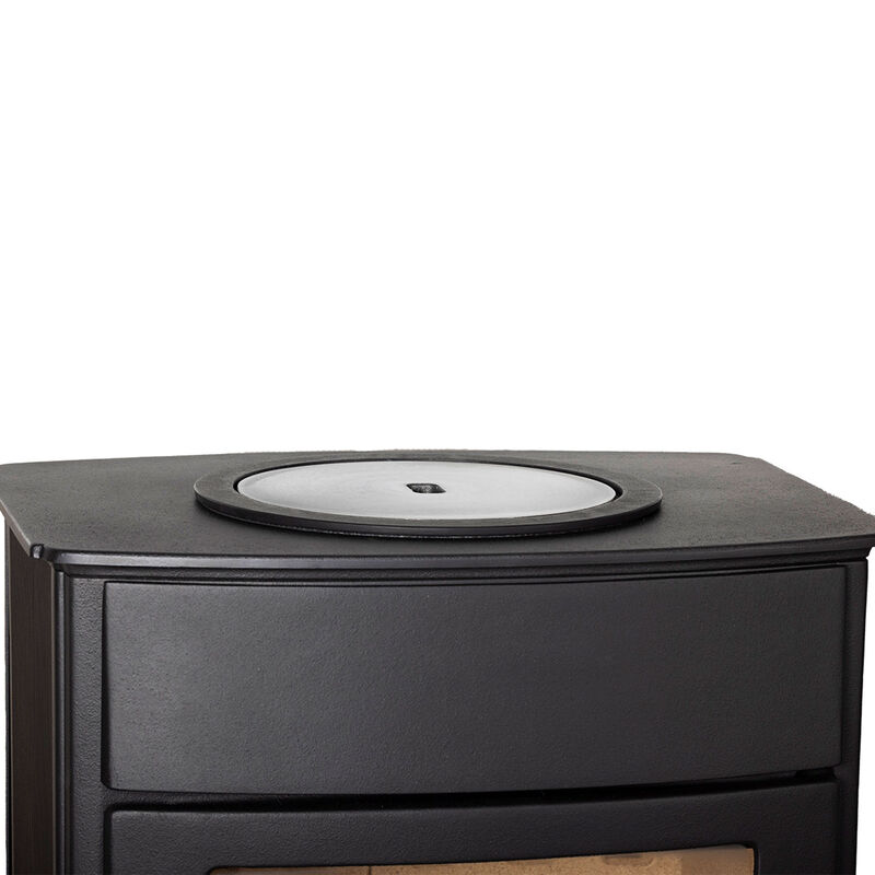 Oden 6300 kamin med kokplatta, svart