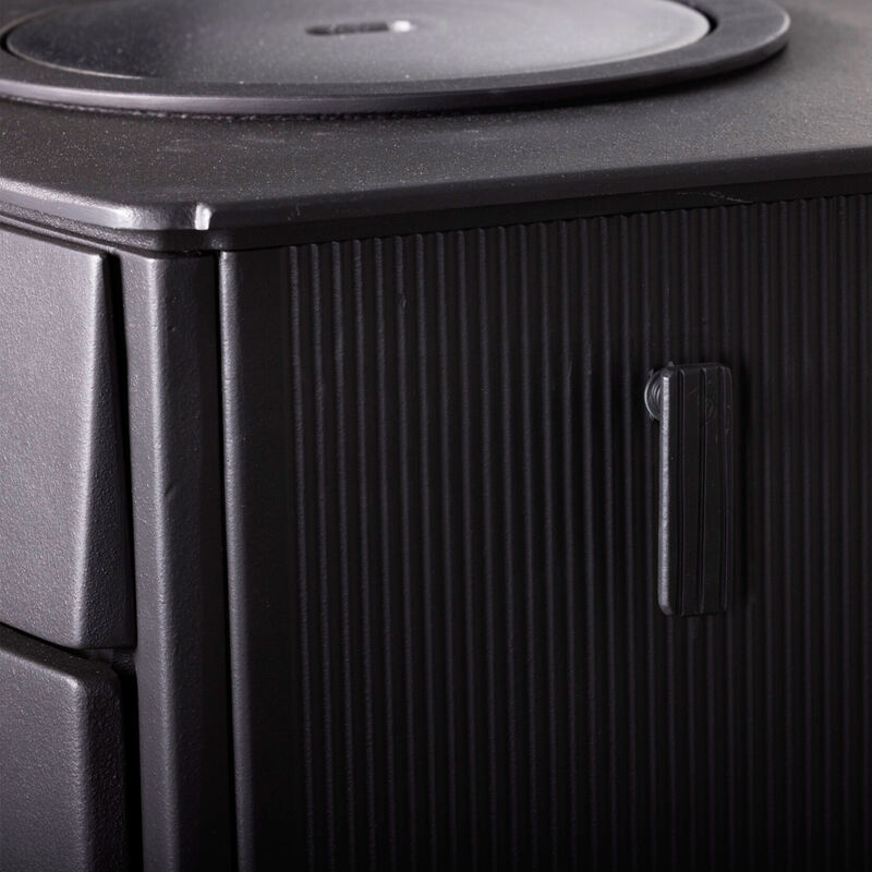 Oden 6300 kamin med kokplatta, svart