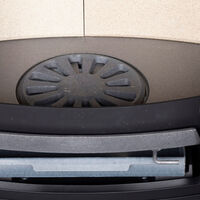 Oden 6300 kamin med kokplatta, svart