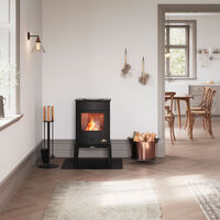 Oden 6300 kamin med kokplatta, svart