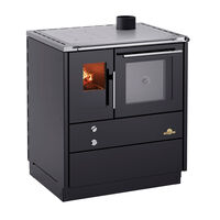 Heimdall 790 vedspis med toppanslutning, svart