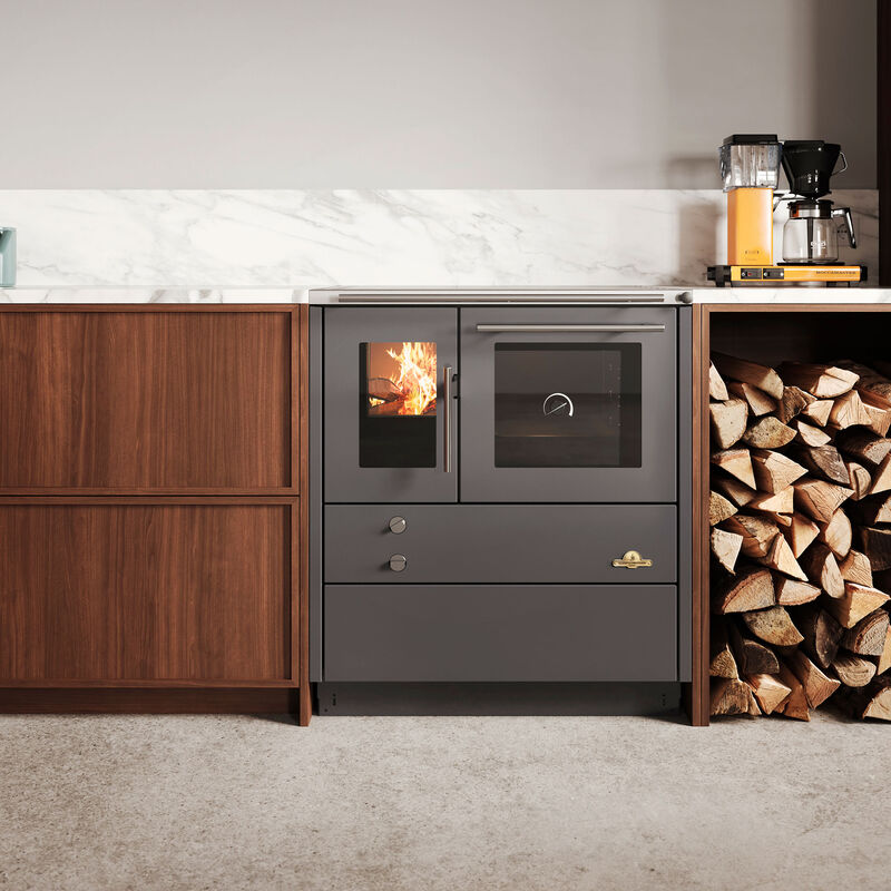 Heimdall 790 puuhella takaliitännällä, harmaa