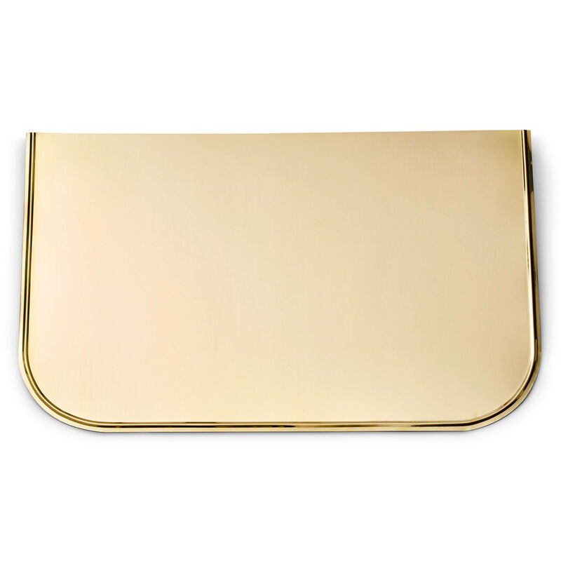 Golvskydd mässing 80 × 50 cm