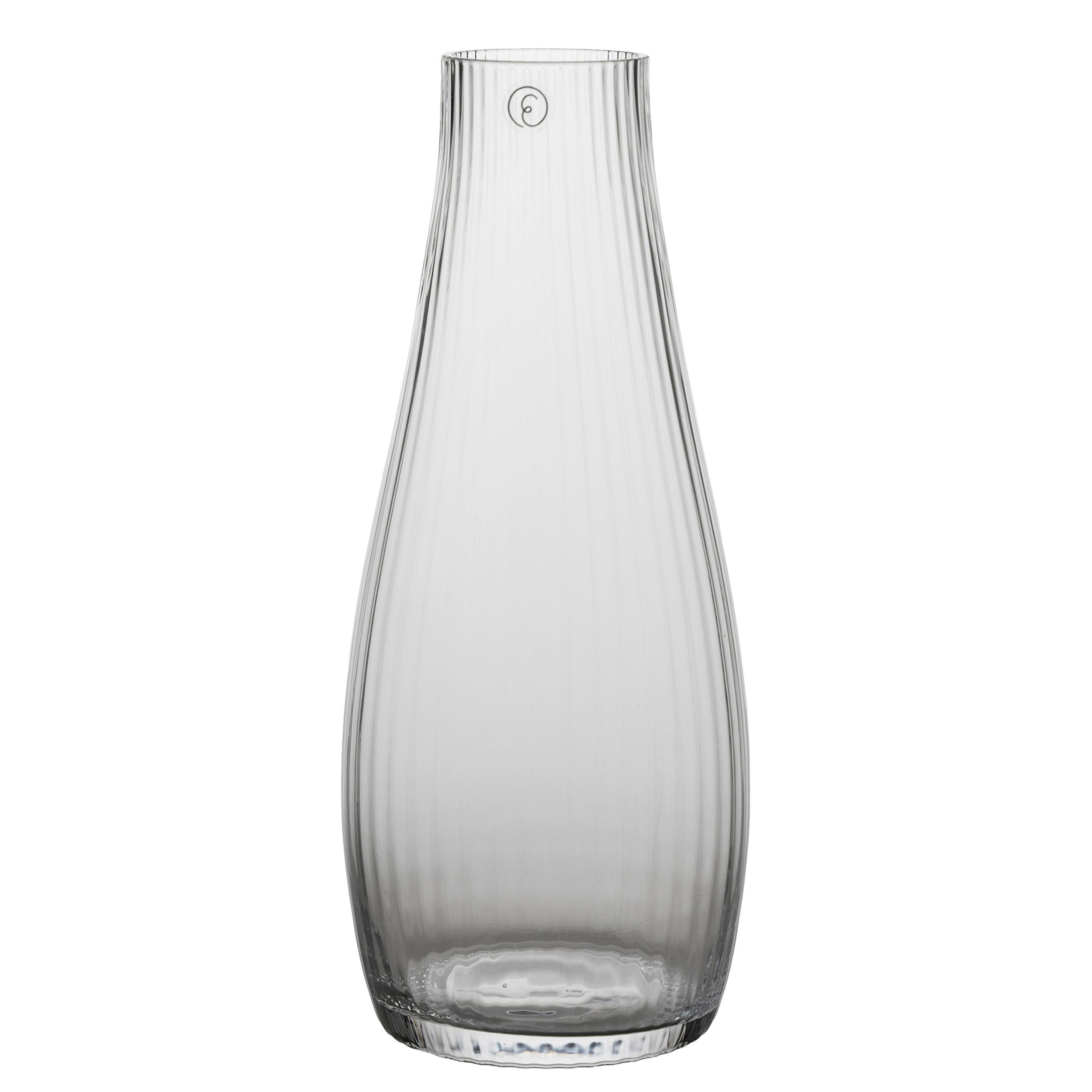 Karaffel 19 cm, riflet glas