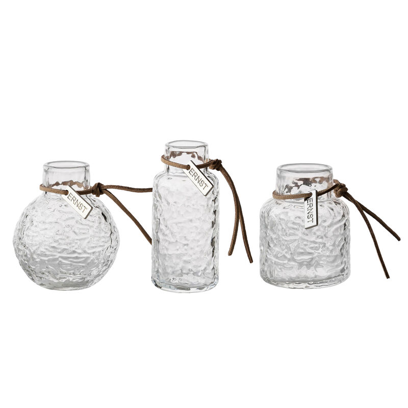 Glassvaser med mønster 3-pakning, klar