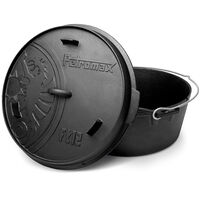 FT12 støbejernsgryde med flad bund