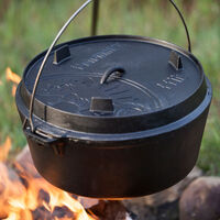 FT12 støbejernsgryde med flad bund