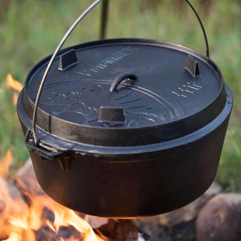 FT12 støbejernsgryde med flad bund