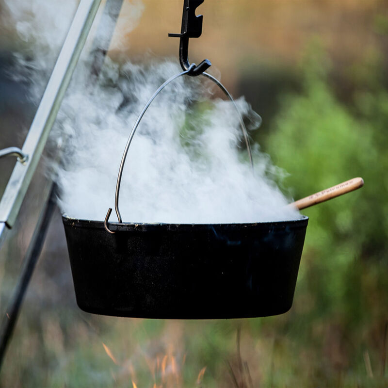 FT12 støbejernsgryde med flad bund