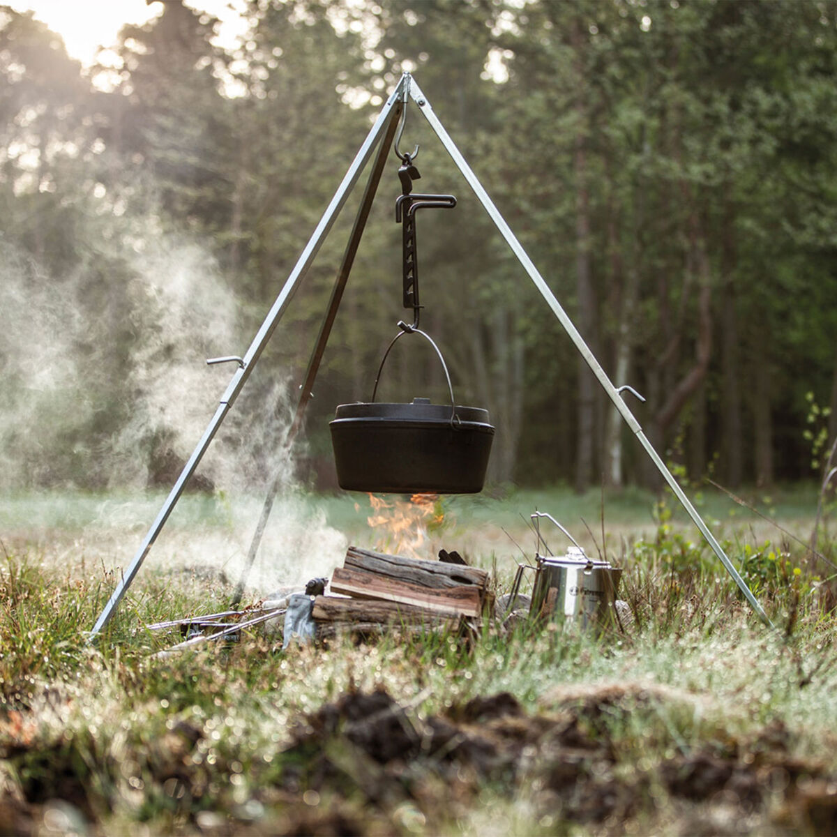 FT12 gjutjärnsgryta med platt botten