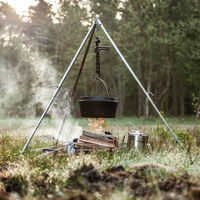 FT12 støbejernsgryde med flad bund