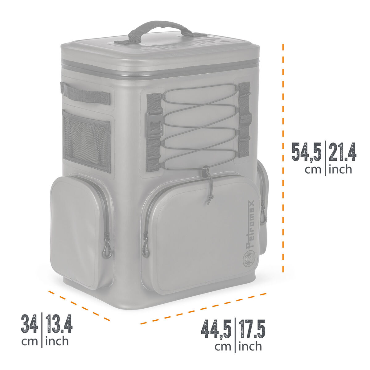 Kylryggsäck 27 liter, mörkgrå