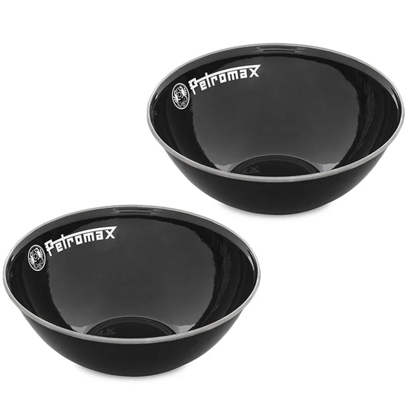 Kulho 1 litra, musta 2-pakkaus