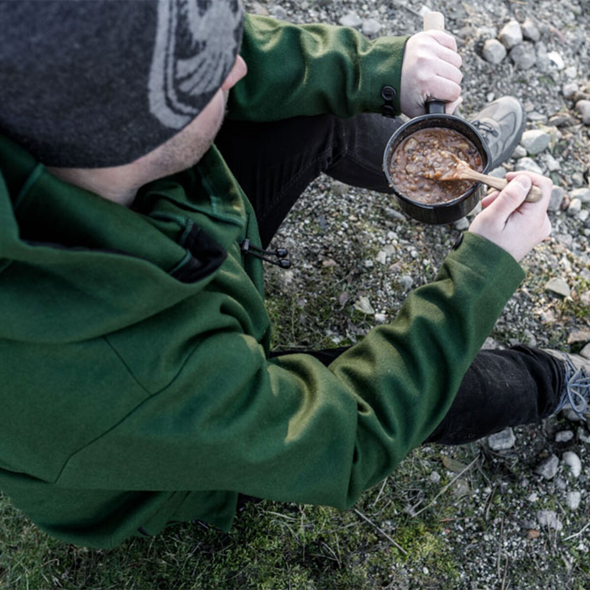 Såskastrull 0,5 liter, svart