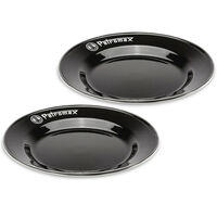 Lautanen 18 cm, musta 2 kpl