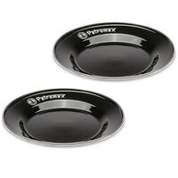 Ruokalautanen 26 cm, musta 2 kpl