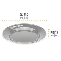 Ruokalautanen 26 cm, musta 2 kpl