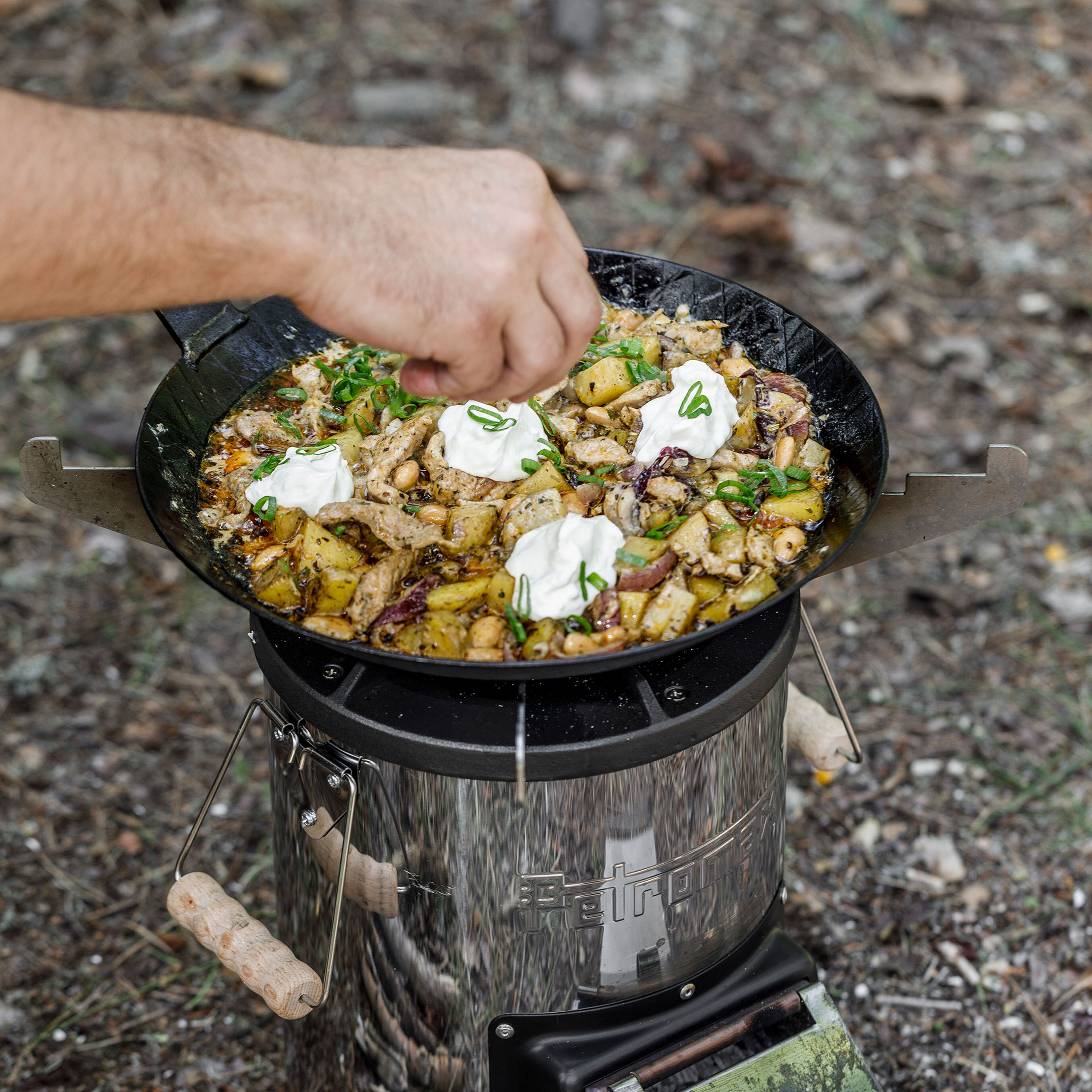 Stekeplate til Rocket Stove