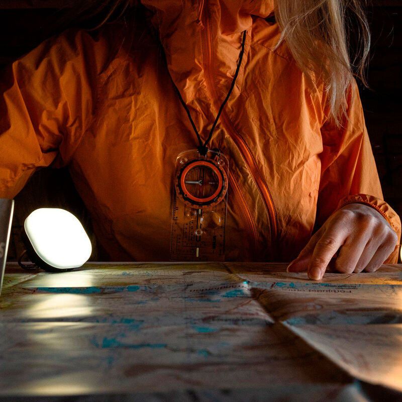 Glow Recharge campinglampe, gul