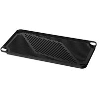 Vändbar grillplatta 46 x 23 cm, aluminium