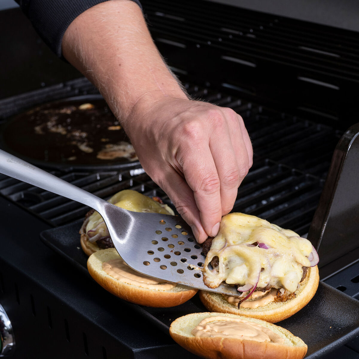 Grillredskaber 2-pak, rustfrit stål