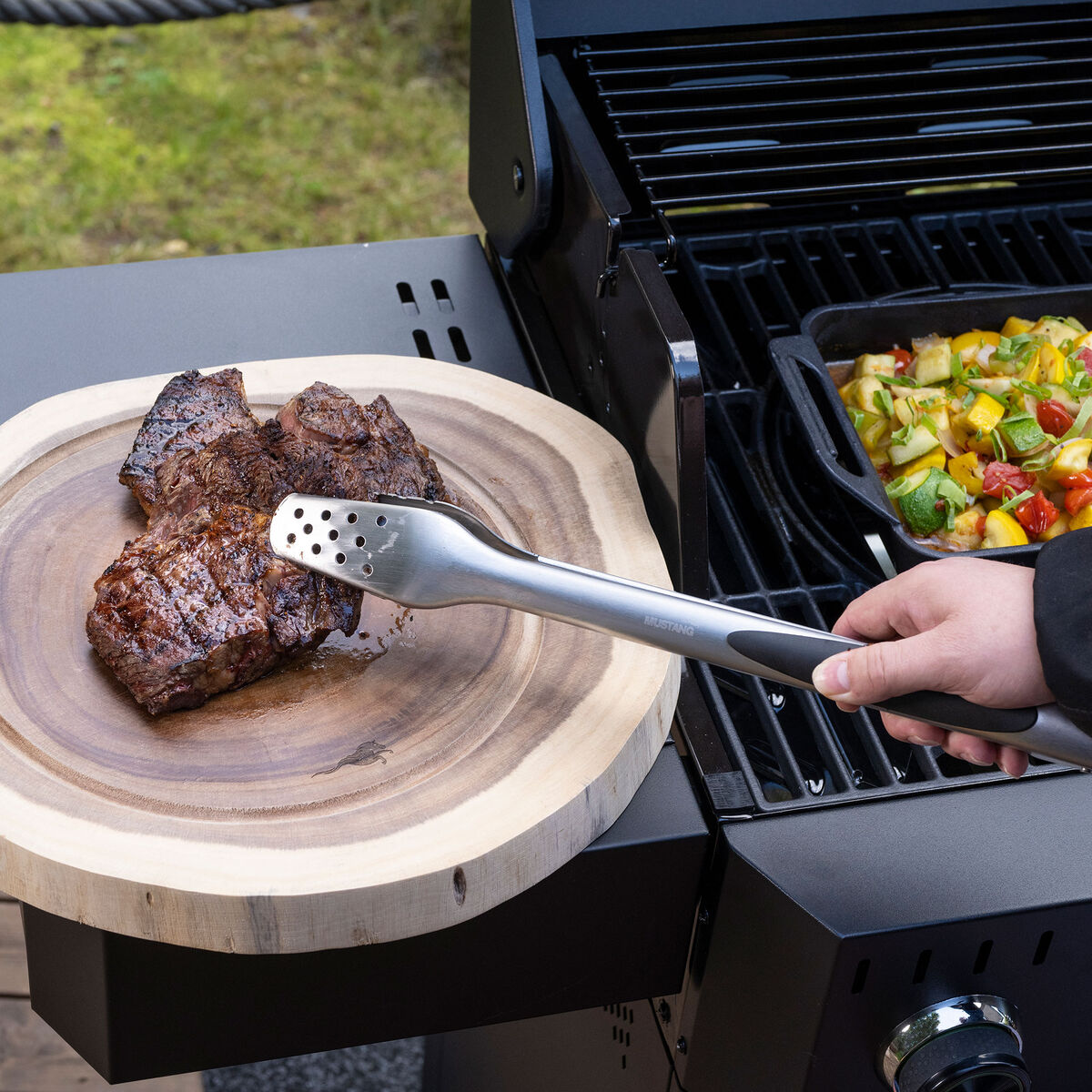 Grillredskaber 2-pak, rustfrit stål