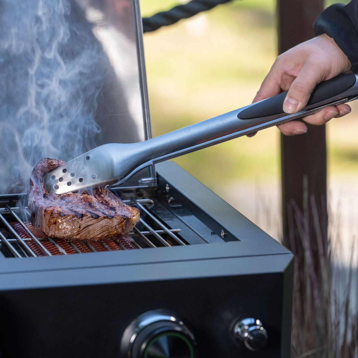 Grillredskaber 2-pak, rustfrit stål